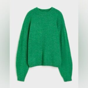 H&M knit sweater green size Medium